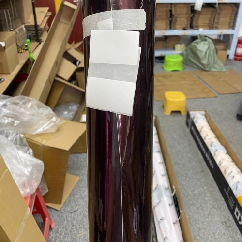 Gloss Metallic Black Rose Car Vinyl Wrap PET reviewed by