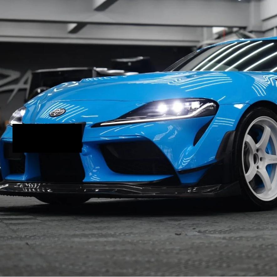 Gloss Crystal Sky Blue Car Viny Wrap PET review Bruno 00