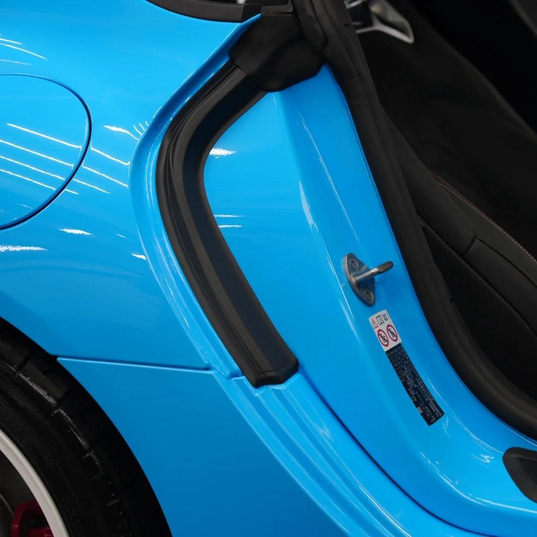 Gloss Crystal Sky Blue Car Viny Wrap PET review Bruno 03