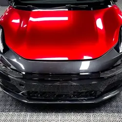 Gloss Metallic Liquid Ruby Red Car Vinyl Wrap PET review Ruby 02