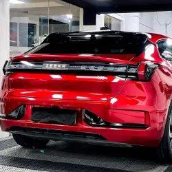 Gloss Metallic Liquid Ruby Red Car Vinyl Wrap PET review Ruby 06