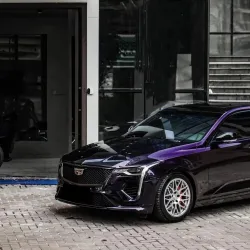 Gloss Metallic Ghost Midnight Purple Car Vinyl Wrap PET review Jeannie 02