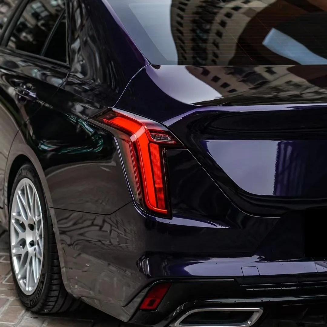 Gloss Metallic Ghost Midnight Purple Car Vinyl Wrap PET review Jeannie 05