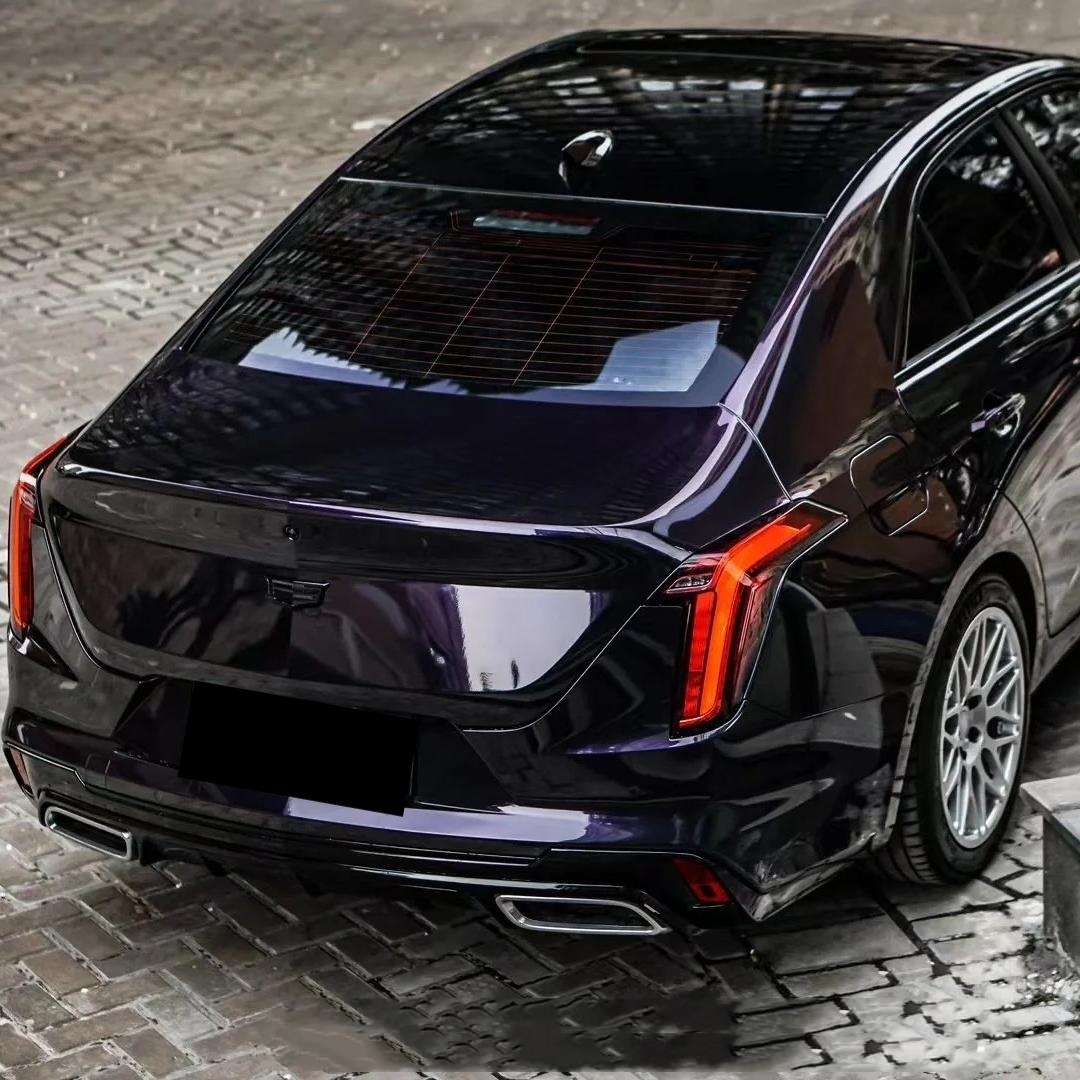 Gloss Metallic Ghost Midnight Purple Car Vinyl Wrap PET review Jeannie 03