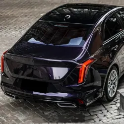 Gloss Metallic Ghost Midnight Purple Car Vinyl Wrap PET review Jeannie 04