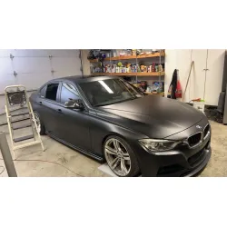 Ultra Matte Casting Black Car Vinyl Wrap Tesla  BMW review Casting 01