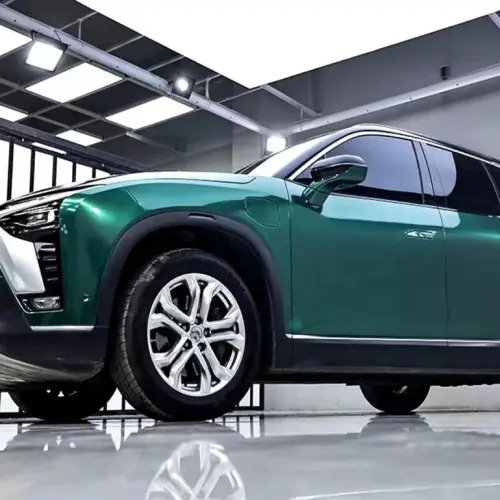 Gloss Metallic Emerald Green Car Vinyl Wrap PET review 