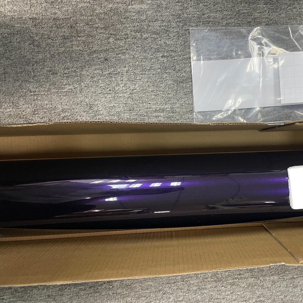 Gloss Metallic Ghost Midnight Purple Car Vinyl Wrap PET review David