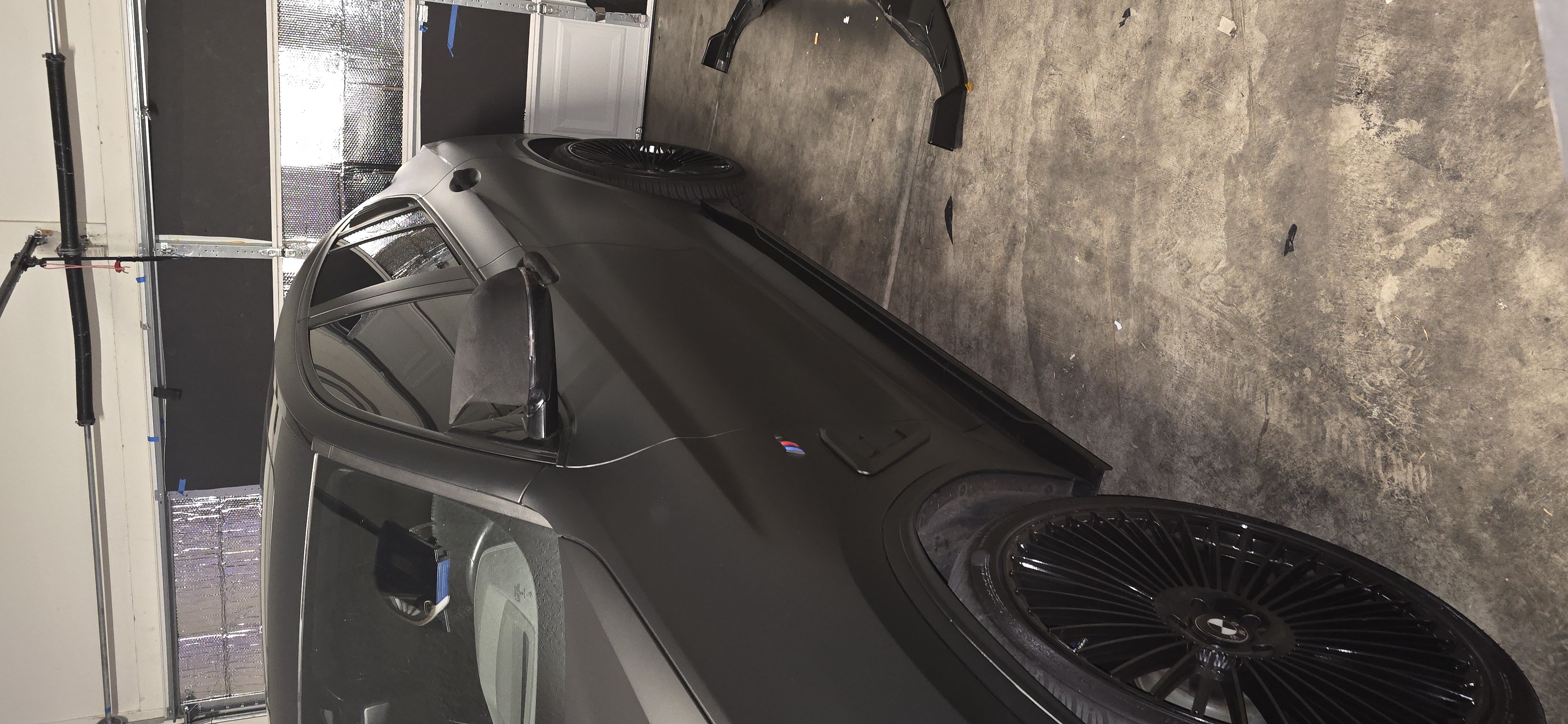 Ultra Matte Black Car Vinyl Wrap Tesla BMW PET review SadSloth 02