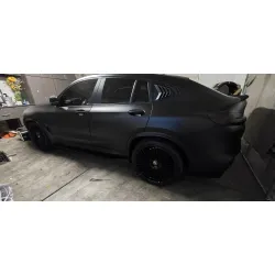 Ultra Matte Casting Black Car Vinyl Wrap Tesla  BMW review SadSloth 04