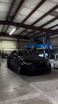 Gloss Metallic Ghost Midnight Purple Car Vinyl Wrap PET review giancarlorioss 02