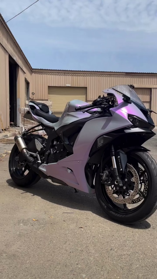 Gloss Pearl Baby Pink Car Vinyl Wrap PET review 