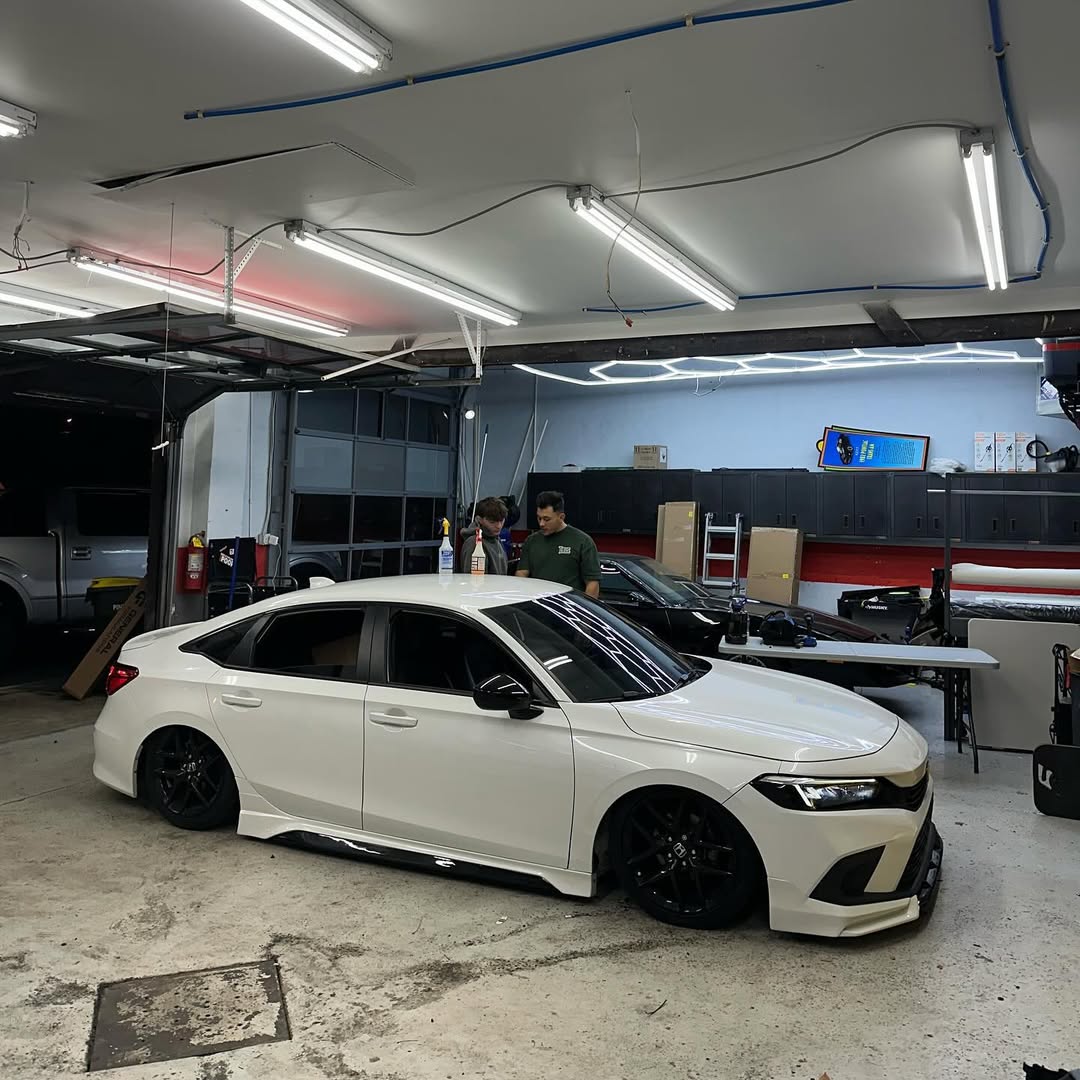 Gloss Metallic Chameleon Blue White Car Vinyl Wrap PET review existancegarage 00