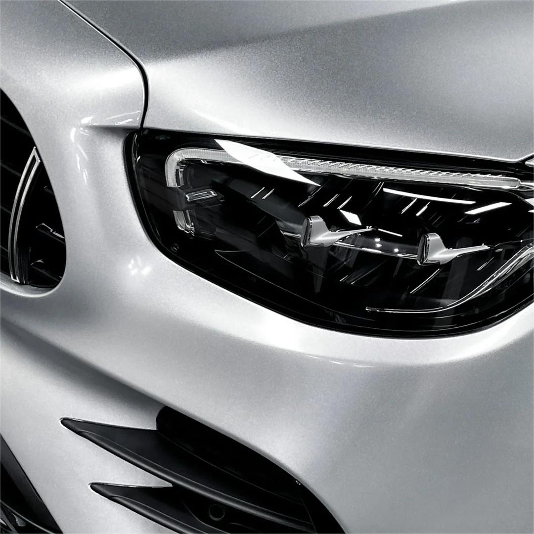 Gloss Metallic Diamond Silver Car Vinyl Wrap review David 02