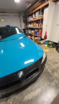 Gloss Miami Blue Car Vinyl Wrap Porsche PET review Habighorst