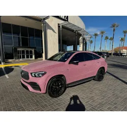 Matte Diamond Glitter Pink Car Vinyl Wrap review Glitter 01
