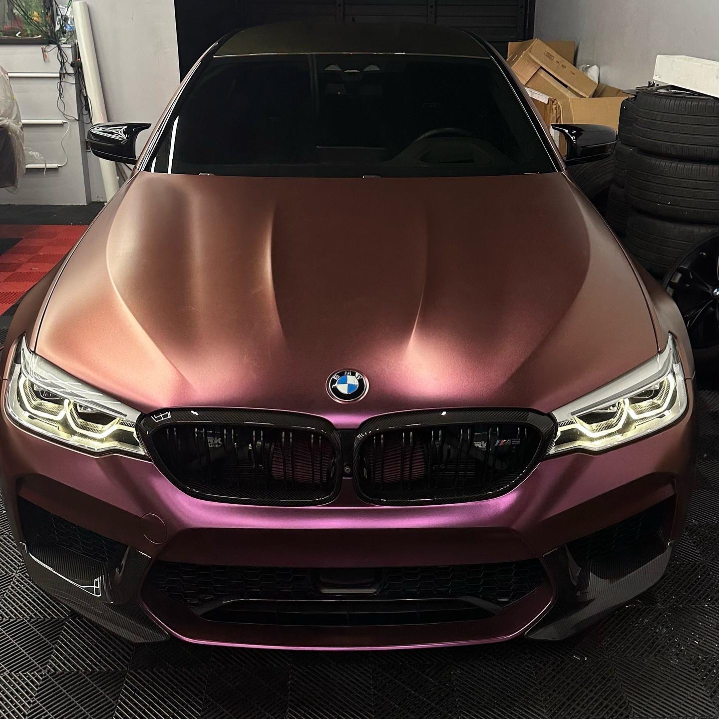 Matte Diamond Brown Red Car Vinyl Wrap review Malek Darwish 01