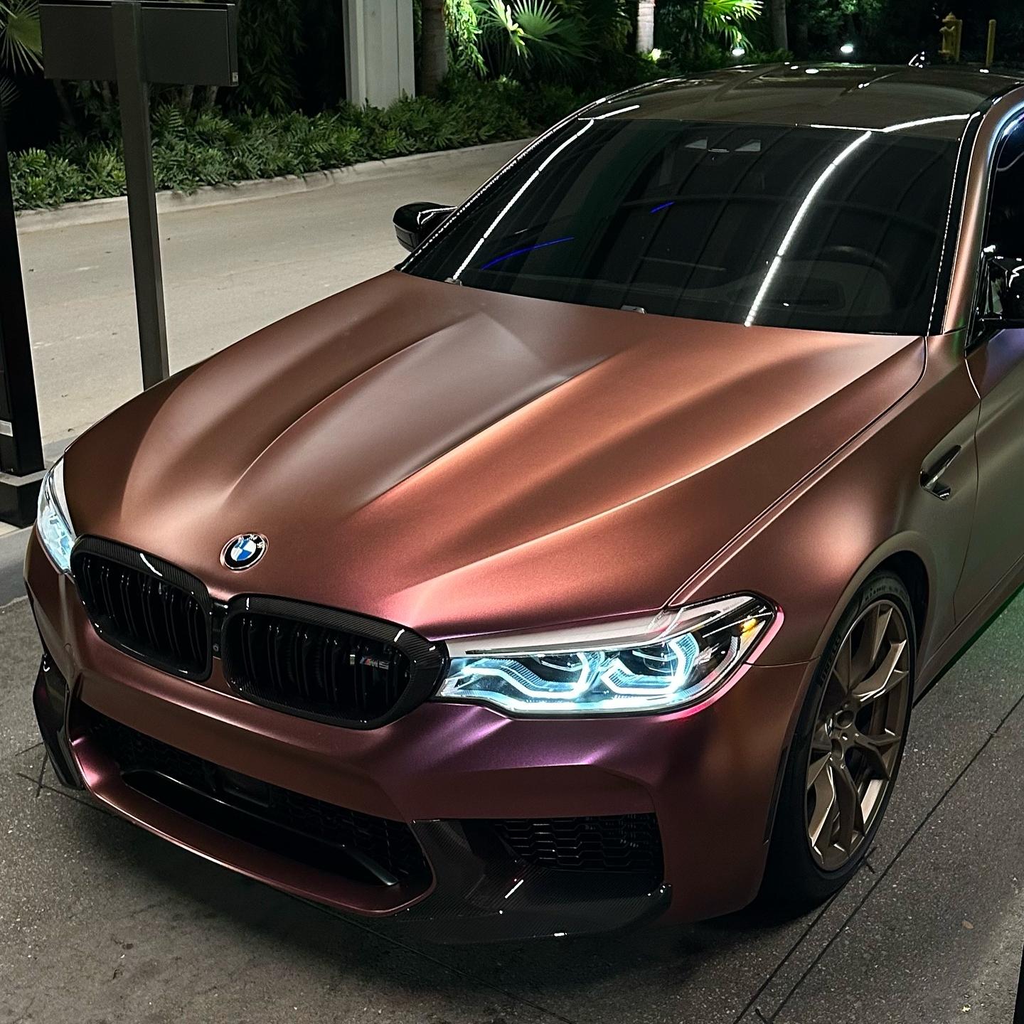 Matte Diamond Brown Red Car Vinyl Wrap review Malek Darwish 02