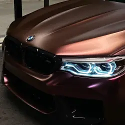 Matte Diamond Brown Red Car Vinyl Wrap review Malek Darwish 04