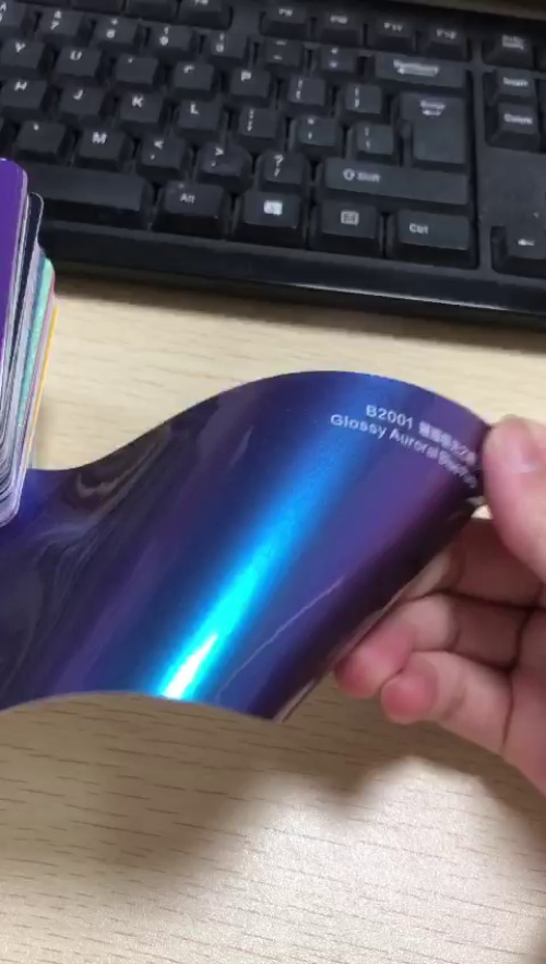 Gloss Chameleon Blue Purple Car Vinyl Wrap review Sam Huxham