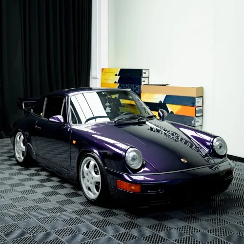 Gloss Metallic Midnight Purple Car Vinyl Wrap BMW PET review 