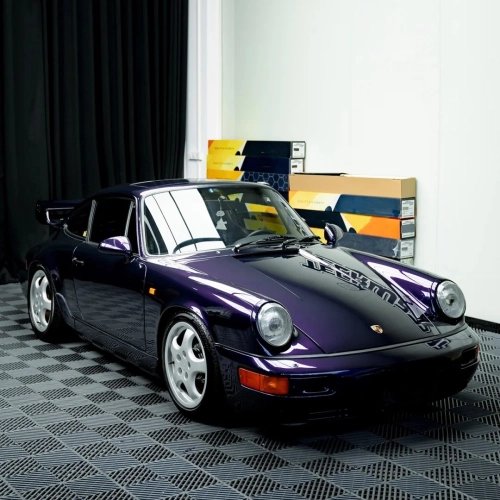 Gloss Metallic Midnight Purple Car Vinyl Wrap BMW PET reviewed by