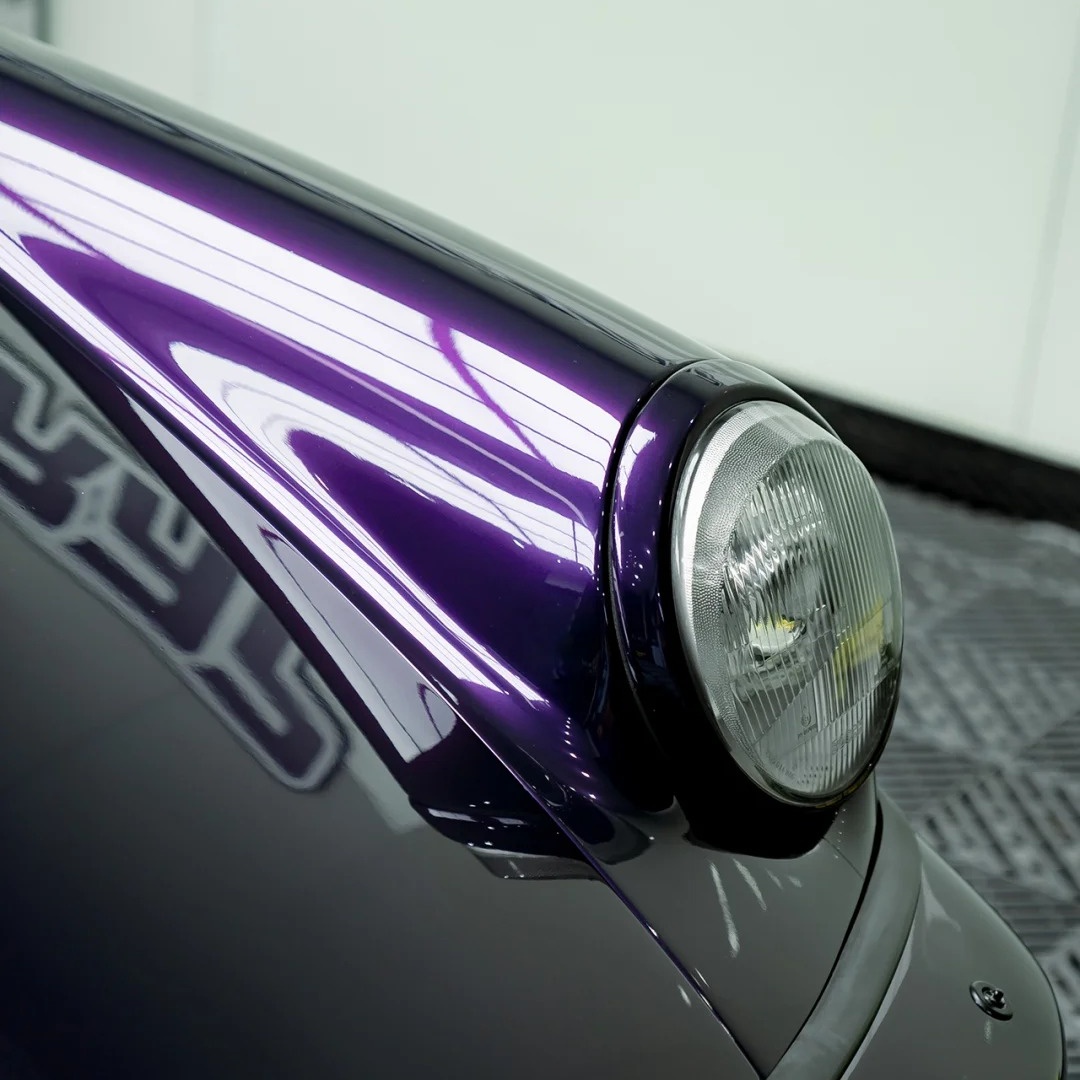 Gloss Metallic Midnight Purple Car Vinyl Wrap BMW PET review Midnight 05