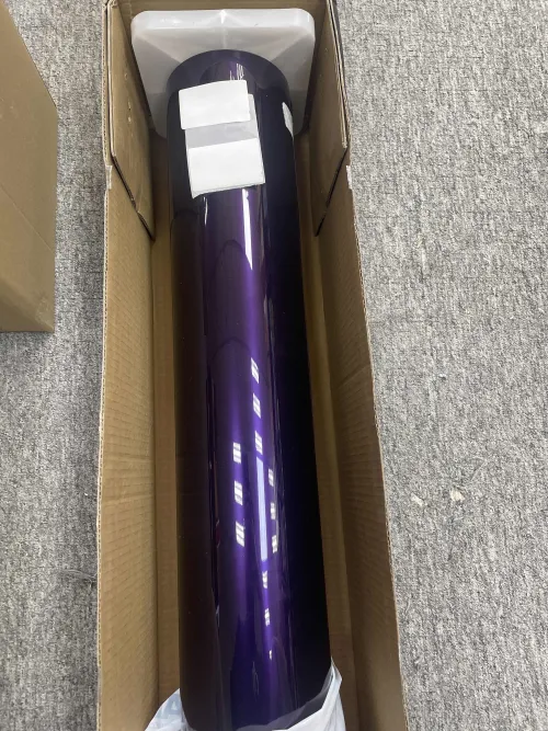 Gloss Metallic Midnight Purple Car Vinyl Wrap BMW PET review 