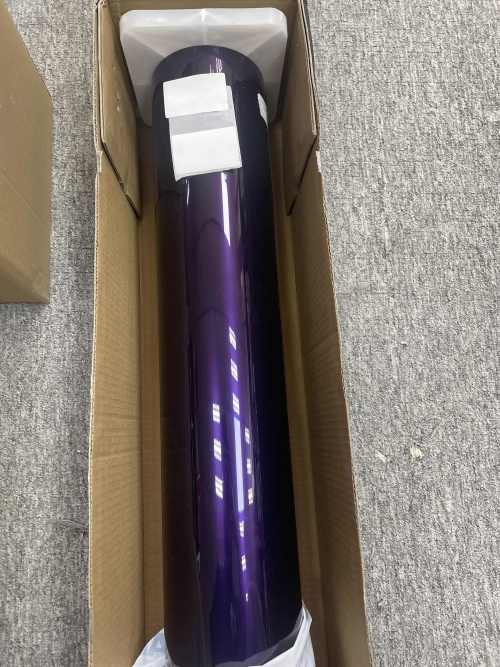 Gloss Metallic Midnight Purple Car Vinyl Wrap BMW PET reviewed by