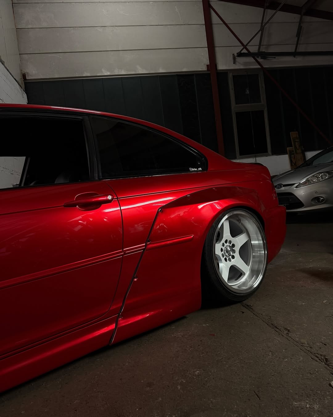 Ultra Glossy Metallic Vampire Red Car Vinyl Wrap BMW PET   review artur._e46 00