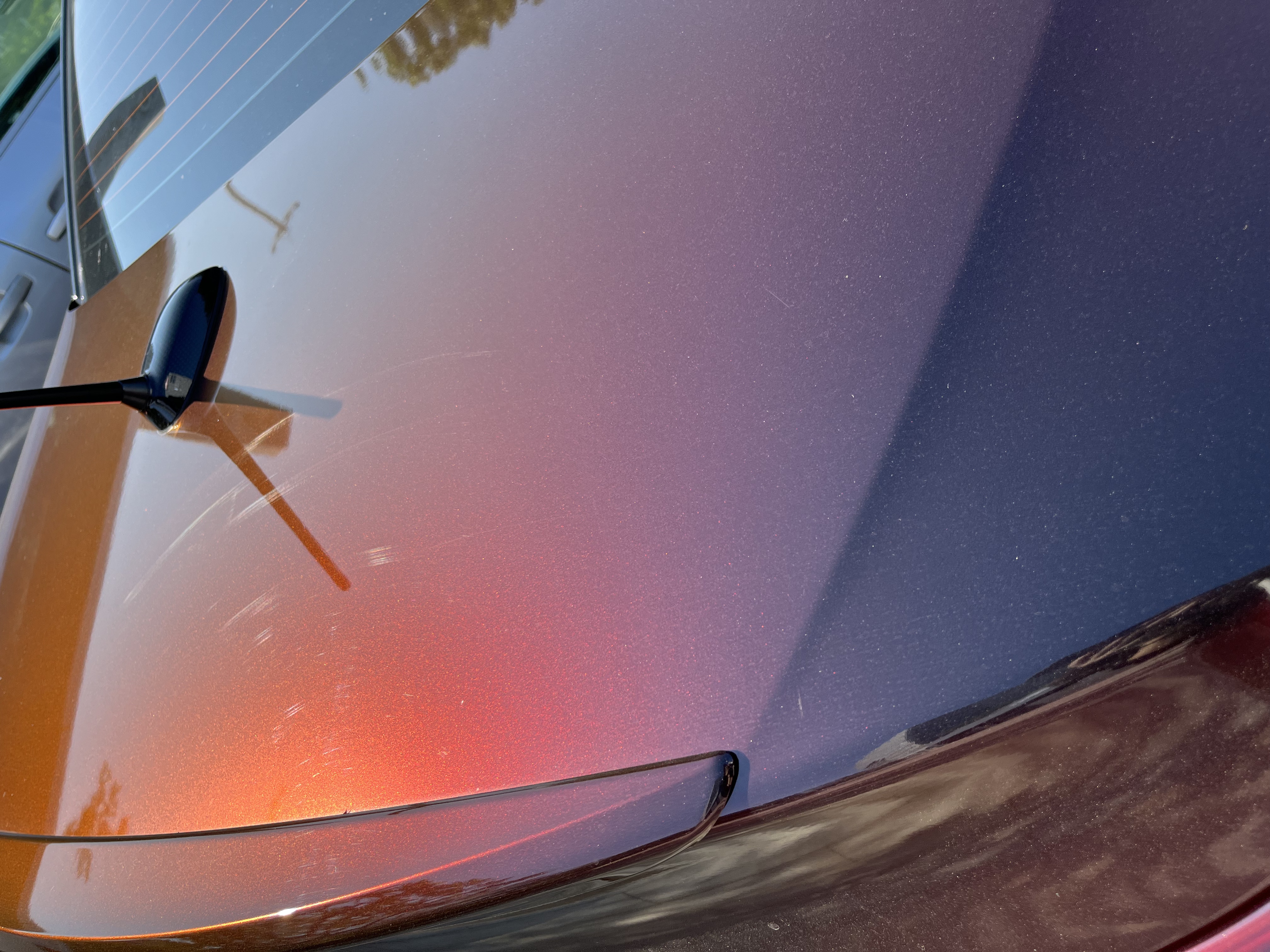 Gloss Chameleon Color Shift Black Red Car Vinyl Wrap PET review Sdeepurpedic 01