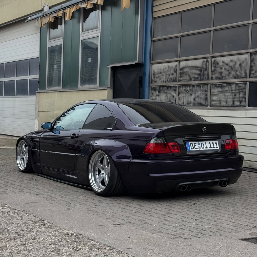 Gloss Metallic Midnight Purple Car Vinyl Wrap BMW PET review artur._e46 03