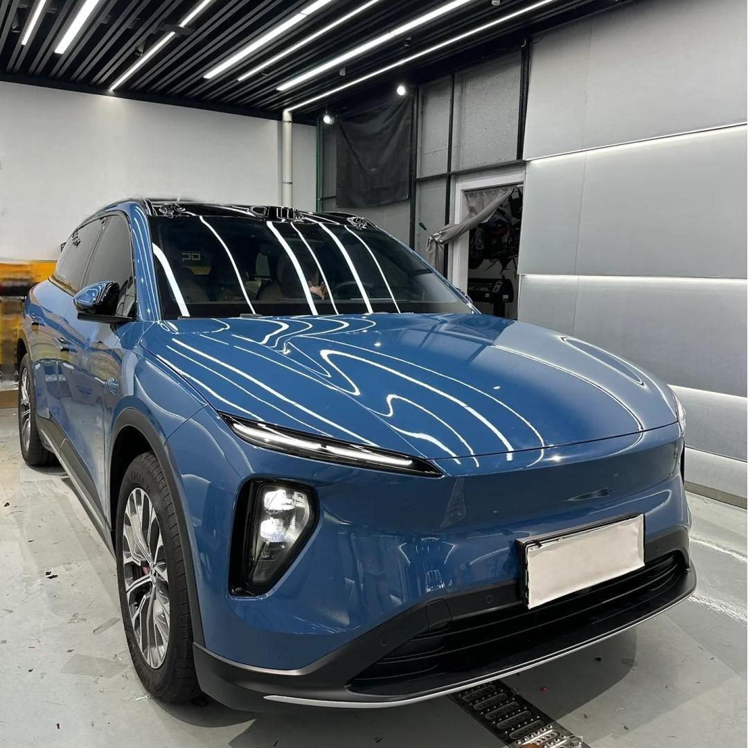 Gloss Neptuen Blue Car Vinyl Wrap PET  review hurz 00