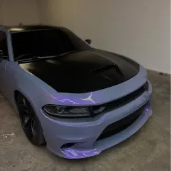 Gloss Metallic Chameleon Candy Grey Purple Car Vinyl Wrap PET review simplewrapz 01