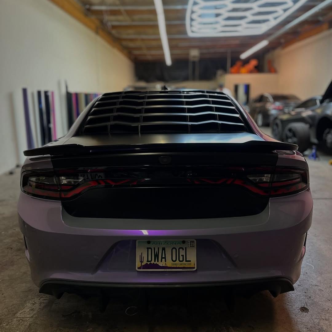 Gloss Metallic Chameleon Candy Grey Purple Car Vinyl Wrap PET review simplewrapz 03