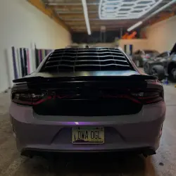 Gloss Metallic Chameleon Candy Grey Purple Car Vinyl Wrap PET review simplewrapz 04