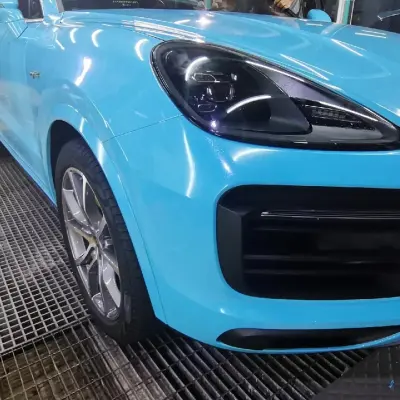 Gloss Metallic Sparkle Sky Blue Car Vinyl Wrap Sale review spark 01