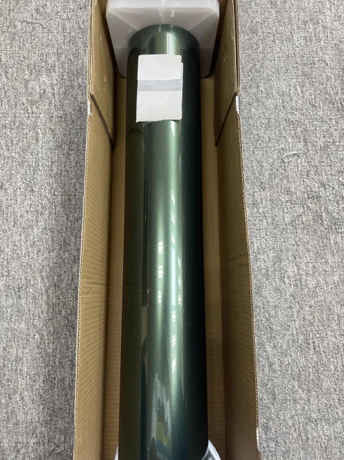 Gloss Metallic Emerald Green Car Vinyl Wrap PET review 