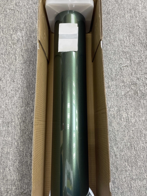Gloss Metallic Emerald Green Car Vinyl Wrap PET review 