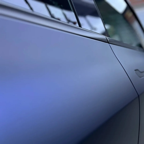 Best Matte Dark Blue Car Vinyl Wrap PET review 