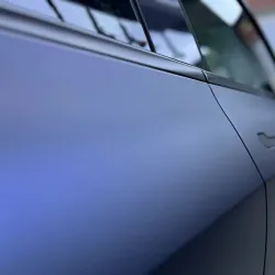 Best Matte Dark Blue Car Vinyl Wrap review Attention 01