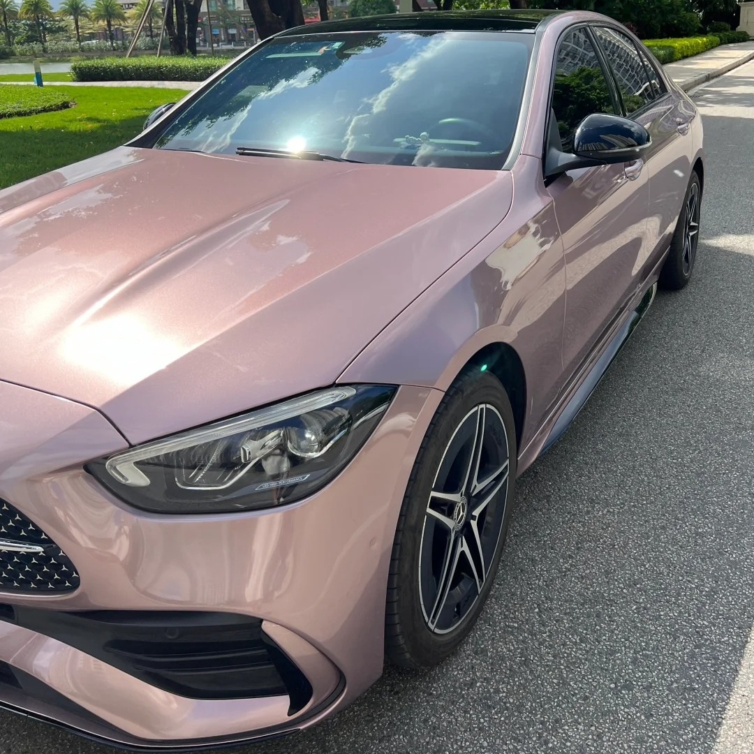 Gloss Metallic Frozen Berry Pink Car Vinyl Wrap review Berry 01