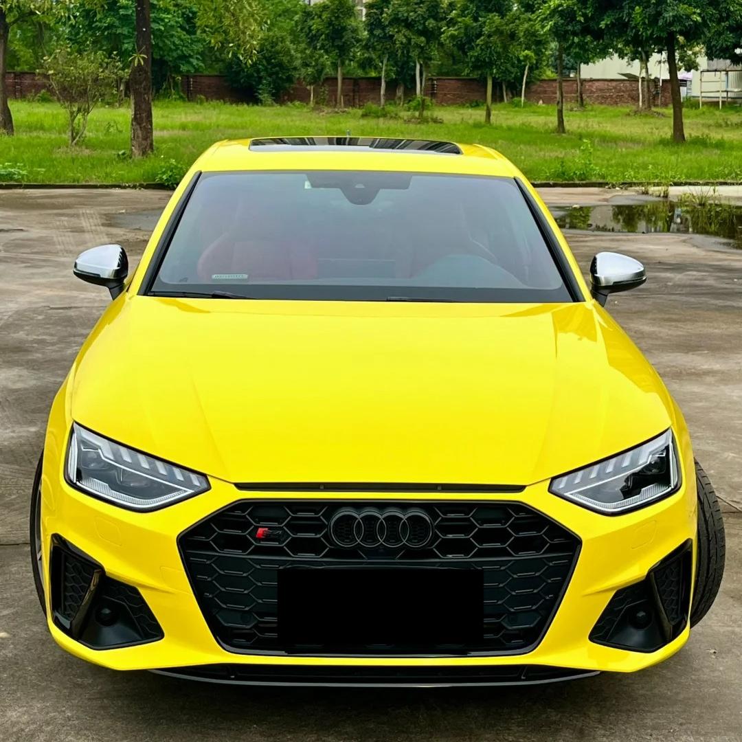 Gloss Maize Yellow Car Vinyl Wrap PET review David 02