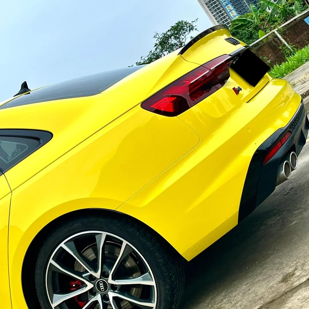 Gloss Maize Yellow Car Vinyl Wrap PET review David 03