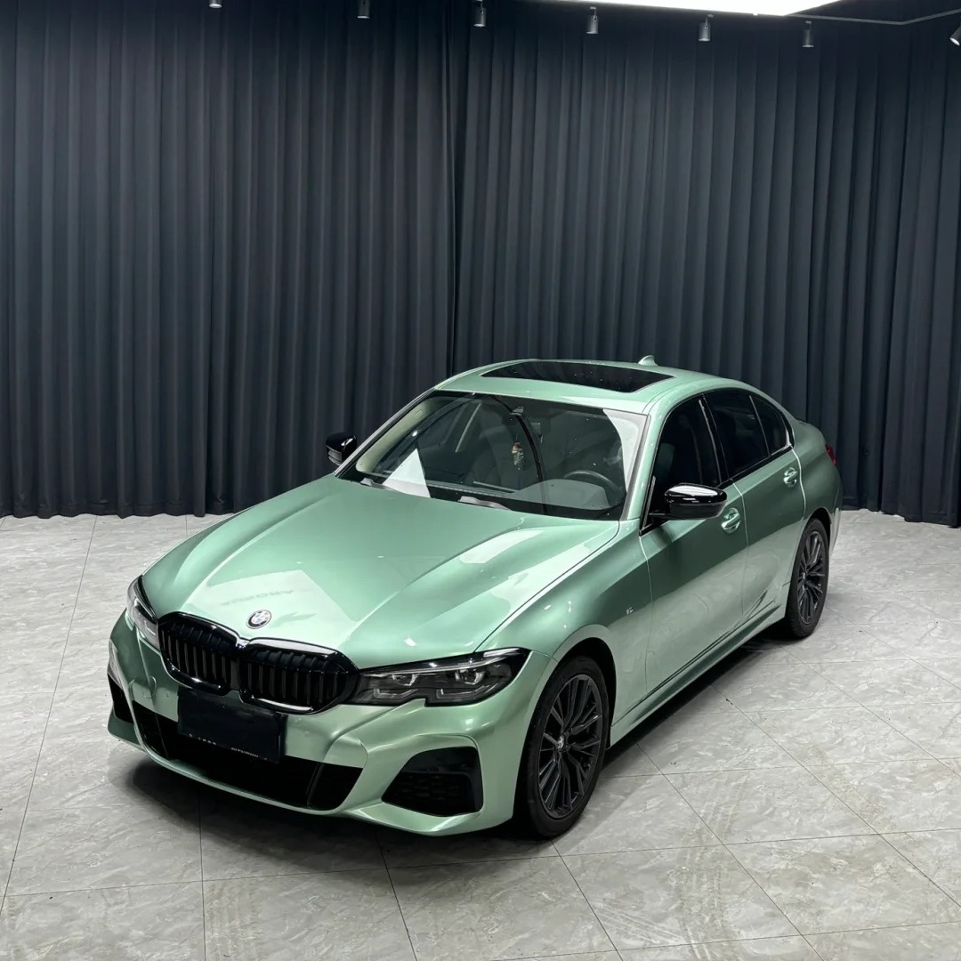 Gloss Metallic Francesca Green Car Vinyl Wrap Ferrari PET review Surface 00