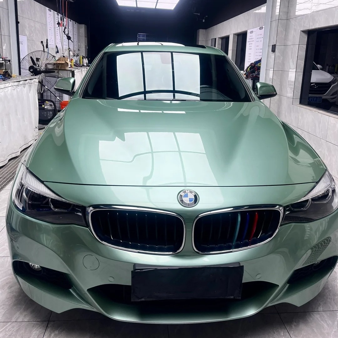 Gloss Metallic Francesca Green Car Vinyl Wrap Ferrari PET review Francesca 00