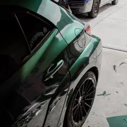 Glossy Paint Metalic Midnight Green Car Vinyl Wrap  review rigowrapz 03