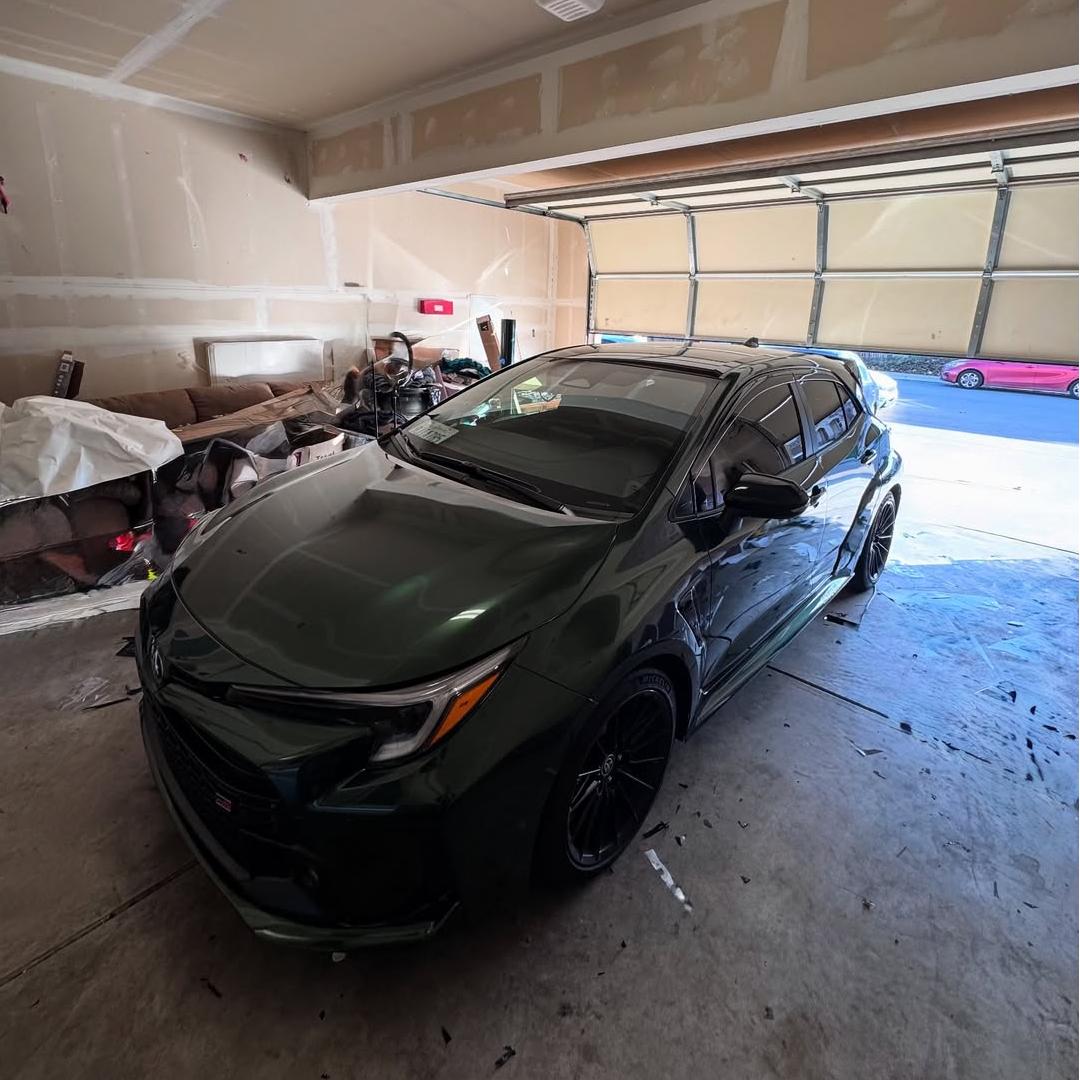 Glossy Paint Metalic Midnight Green Car Vinyl Wrap PET review rigowrapz 03