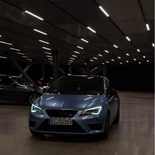 Gloss Metallic Mist Blue Car Vinyl Wrap PET review 