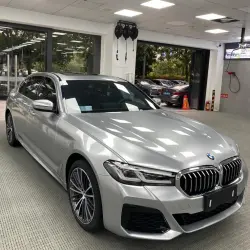 Gloss Metallic GT Silver Car Vinyl Wrap PET review BMW 01